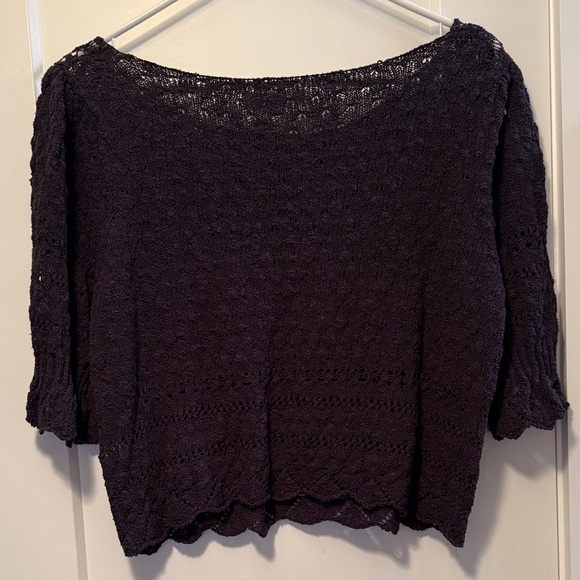 Natural Life Women's Out & About Charcoal SweaterTop Size L NWT - Picture 3 of 9